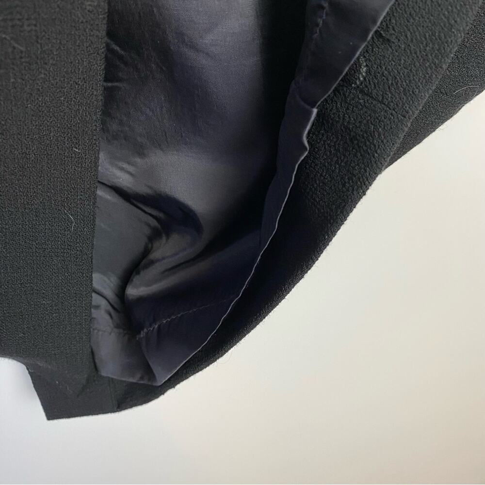 Burberry 100% Wool Black Sheath Dress Vintage Authenticated Size 8 - Picture 8 of 12